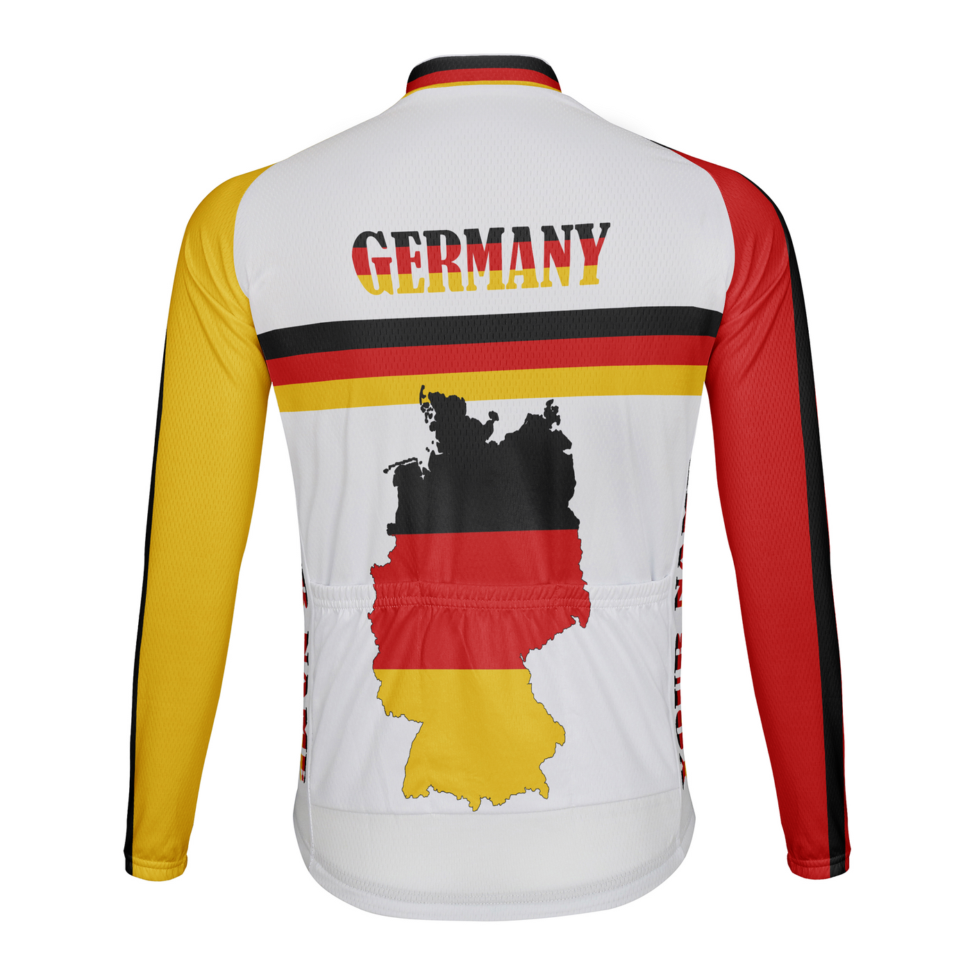 Custom Germany Men's Winter Thermal Fleece Cycling Jersey Long Sleeve