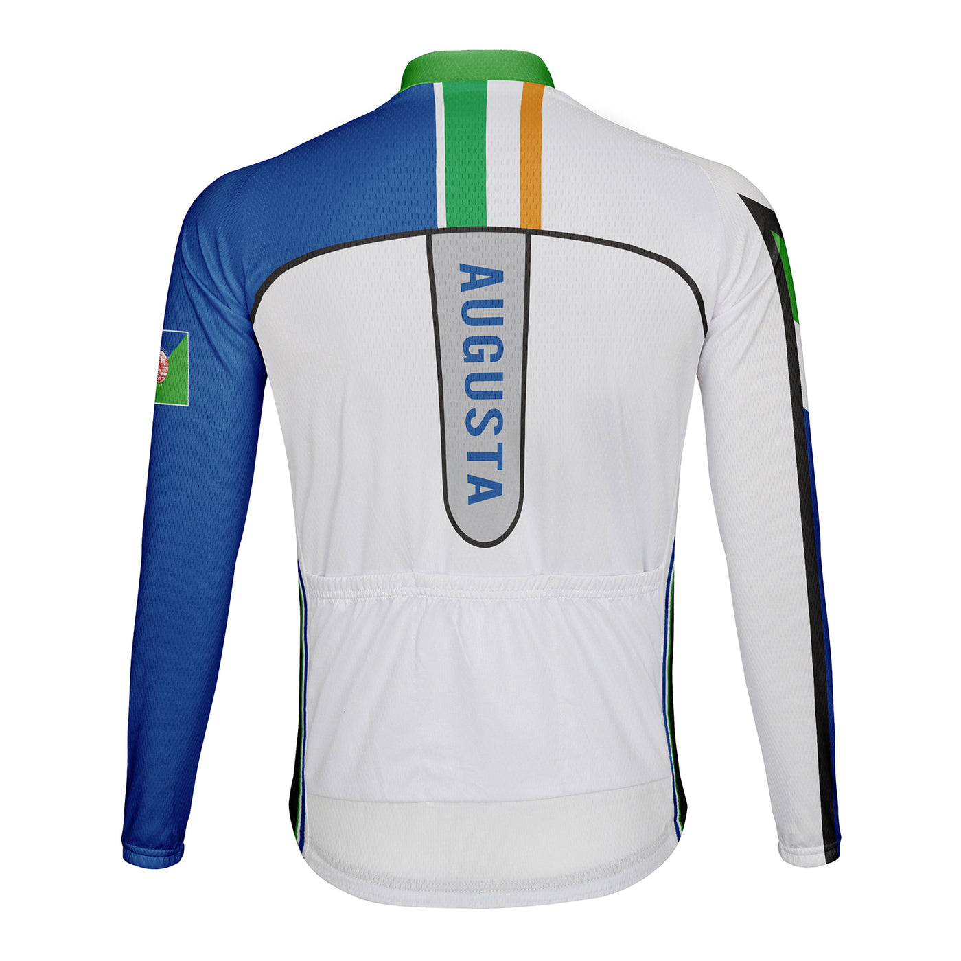 Customized Augusta Men's Winter Thermal Fleece Cycling Jersey Long Sleeve