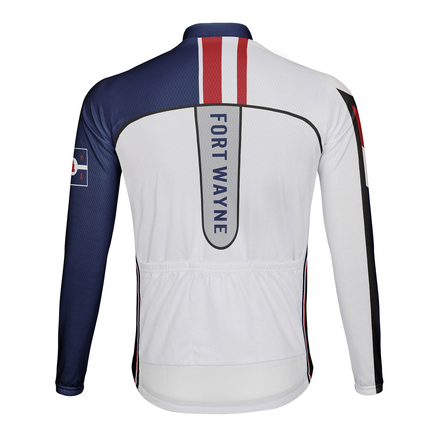 Customized Fort Wayne Men's Winter Thermal Fleece Cycling Jersey Long Sleeve