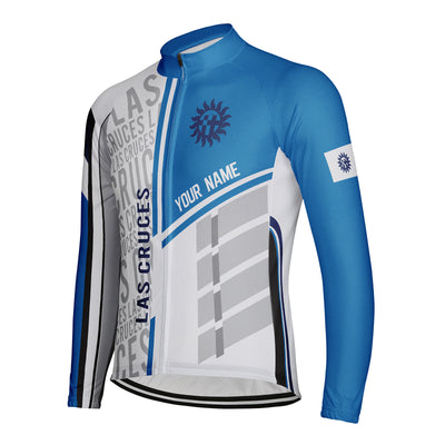 Customized Las Cruces Men's Winter Thermal Fleece Cycling Jersey Long Sleeve