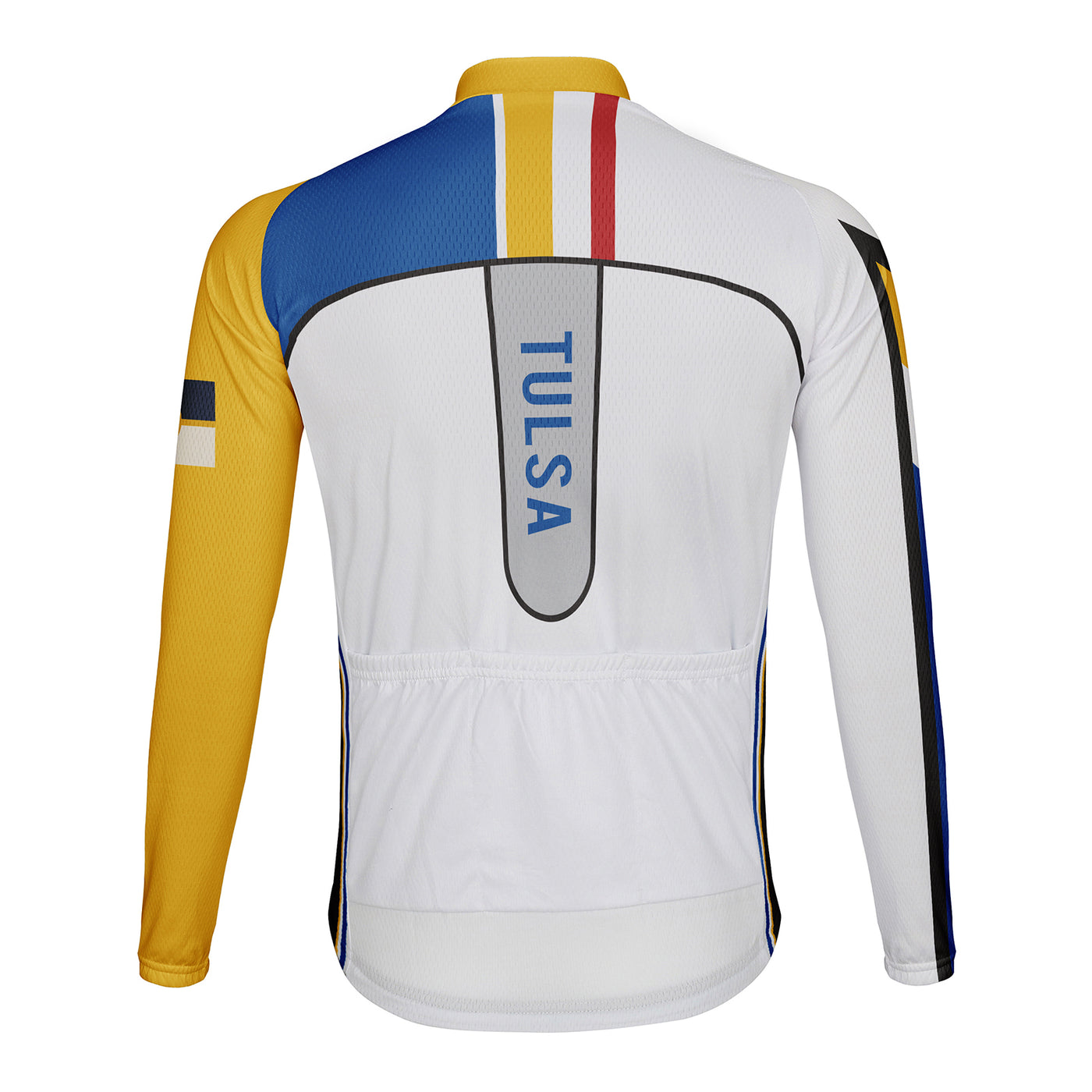 Customized Tulsa Men's Winter Thermal Fleece Cycling Jersey Long Sleeve