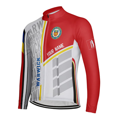 Customized Warwick Men's Winter Thermal Fleece Cycling Jersey Long Sleeve