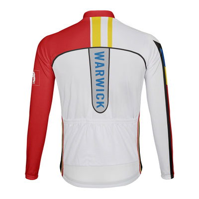 Customized Warwick Men's Winter Thermal Fleece Cycling Jersey Long Sleeve