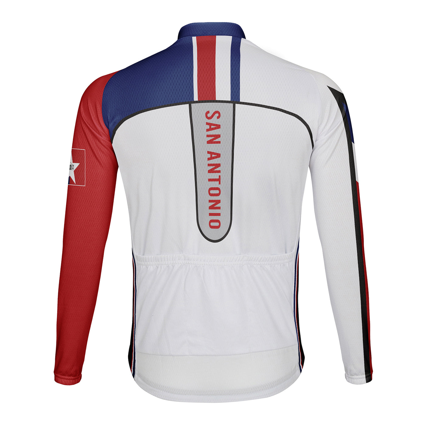 Customized San Antonio Men's Winter Thermal Fleece Cycling Jersey Long Sleeve