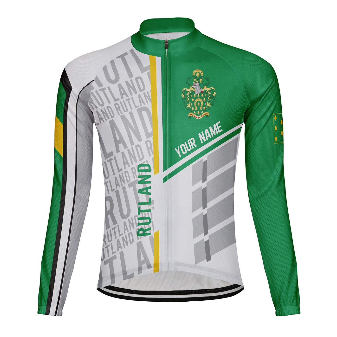 Customized Rutland Men's Winter Thermal Fleece Cycling Jersey Long Sleeve