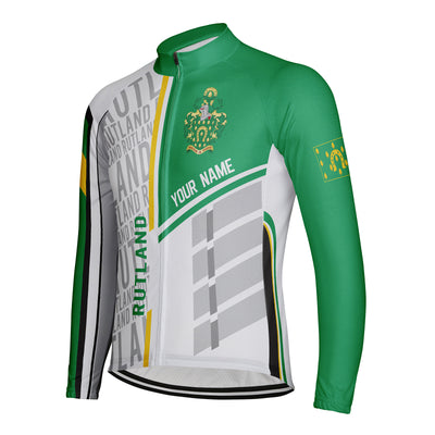 Customized Rutland Men's Winter Thermal Fleece Cycling Jersey Long Sleeve