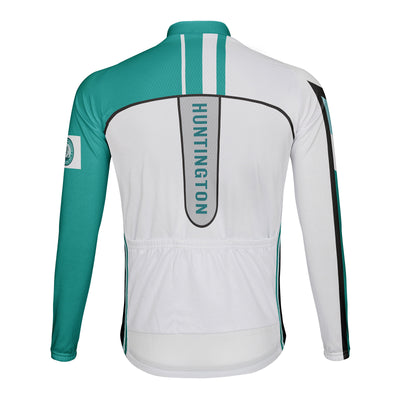Customized Huntington Men's Winter Thermal Fleece Cycling Jersey Long Sleeve