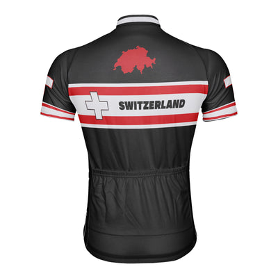 Customized Switzerland Men's Cycling Jersey Short Sleeve