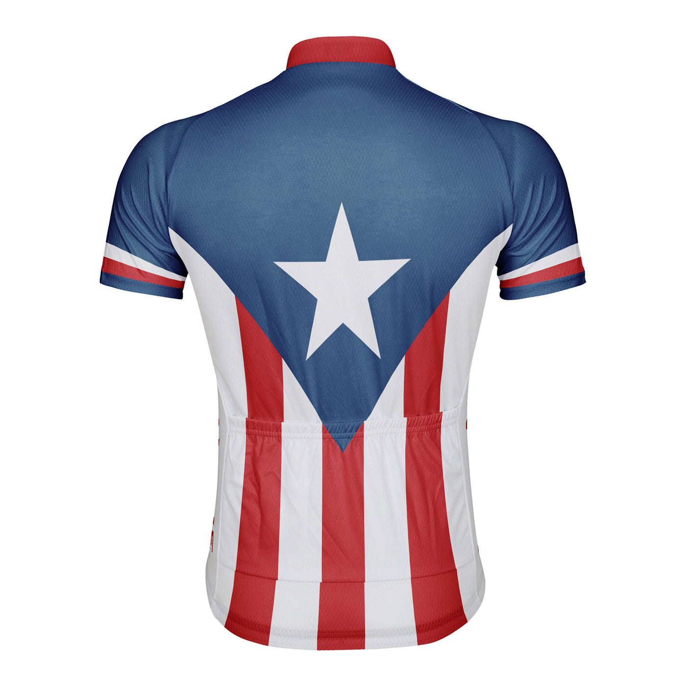 Customized Men's Puerto Rico Short Sleeve Cycling Jersey