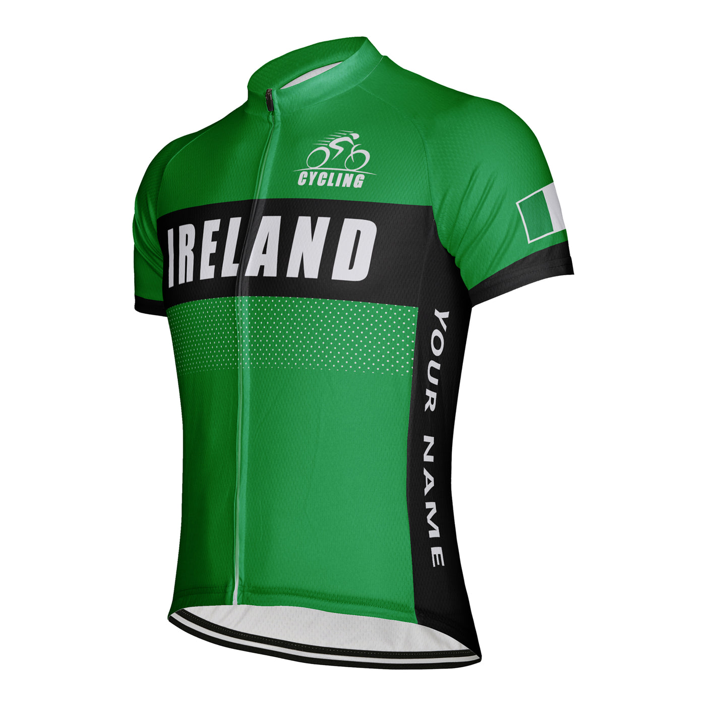 Customized Ireland Men's Cycling Jersey Short Sleeve