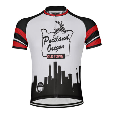 Custom Oregon Men's Short Sleeve Cycling Jersey