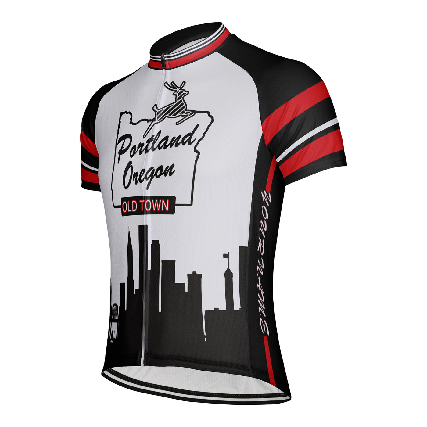 Custom Oregon Men's Short Sleeve Cycling Jersey
