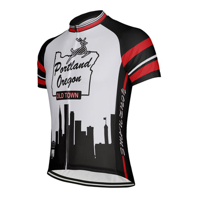 Custom Oregon Men's Short Sleeve Cycling Jersey