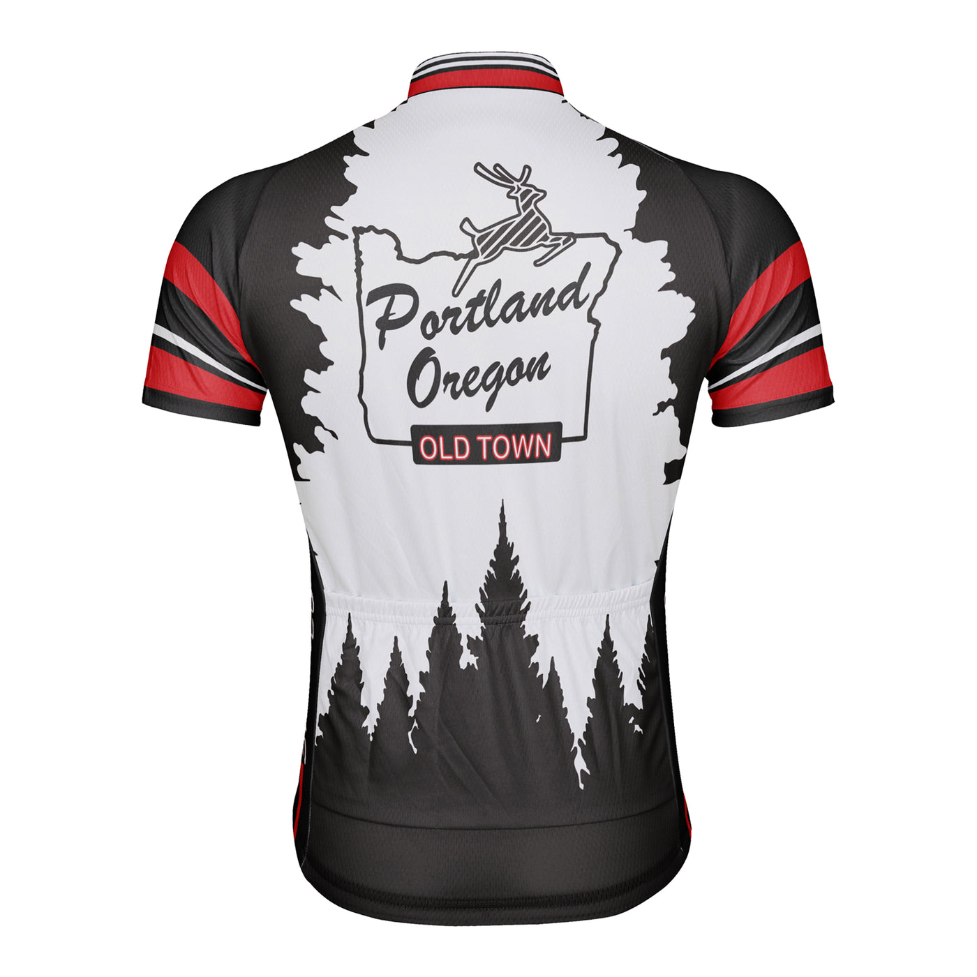 Custom Oregon Men's Short Sleeve Cycling Jersey