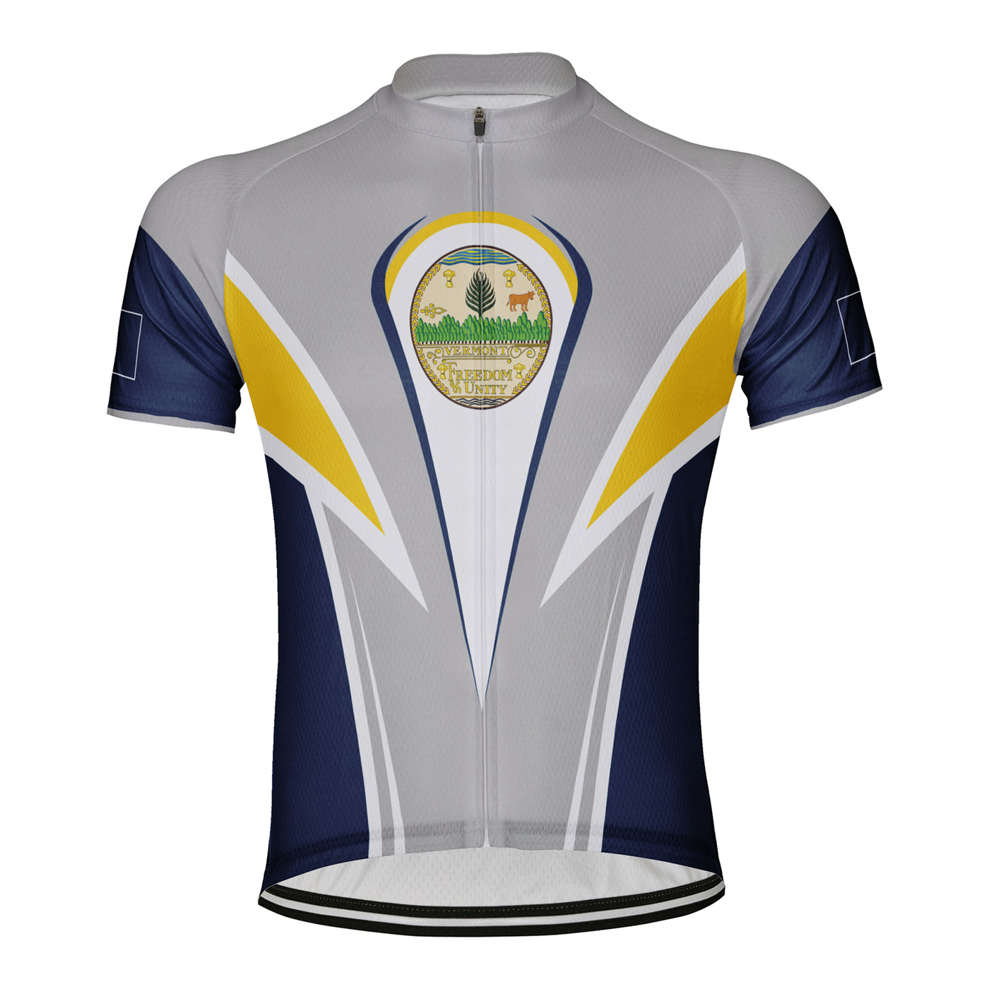 Custom Vermont Men's Short Sleeve Cycling Jersey