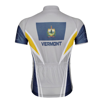 Custom Vermont Men's Short Sleeve Cycling Jersey