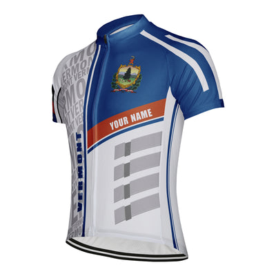 Custom Vermont Men's Short Sleeve Cycling Jersey