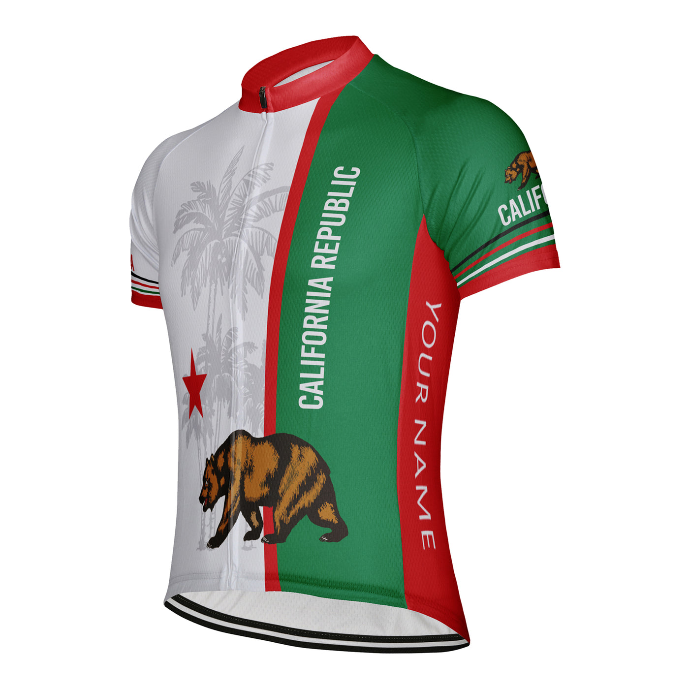 Customized California  Men's Cycling Jersey Short Sleeve