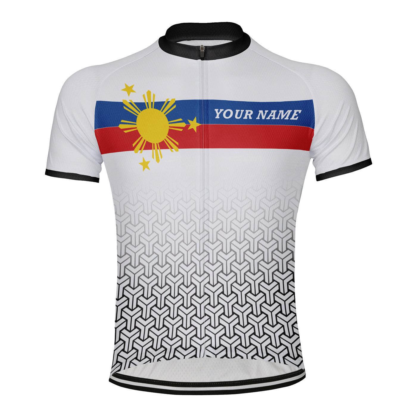 Customized Pilipinas Men's Cycling Jersey Short Sleeve