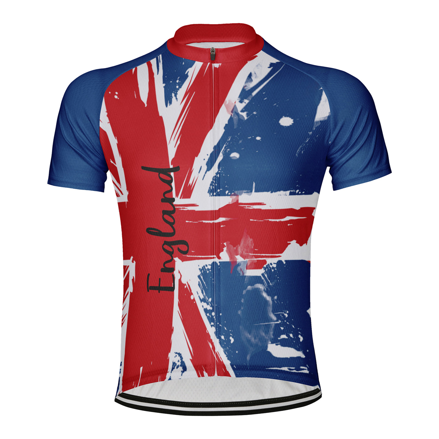 Customized England Men's Cycling Jersey Short Sleeve