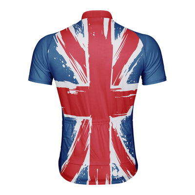 Customized England Men's Cycling Jersey Short Sleeve