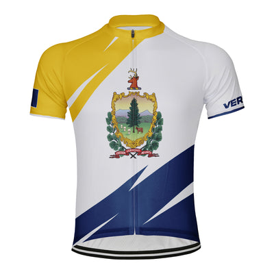 Custom Vermont Men's Short Sleeve Cycling Jersey