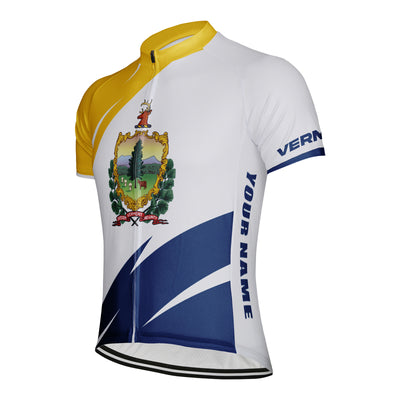 Custom Vermont Men's Short Sleeve Cycling Jersey