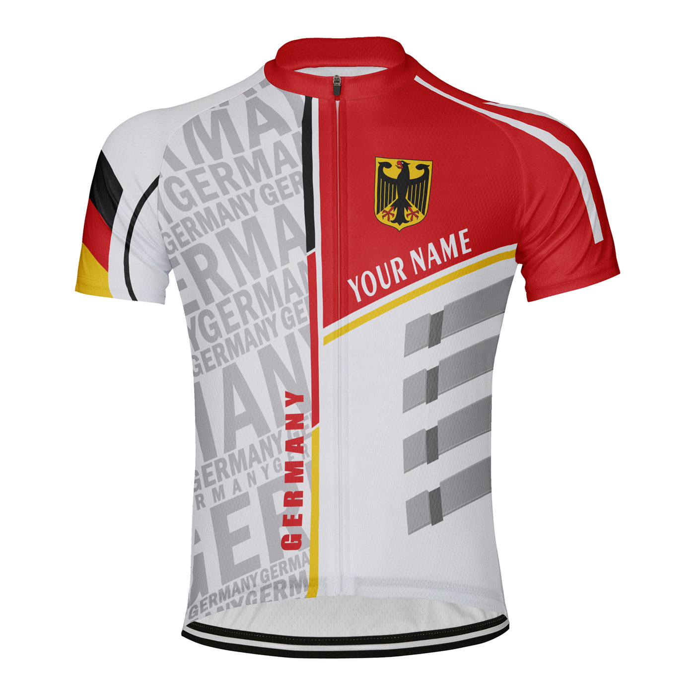 Customized Germany Men's Cycling Jersey Short Sleeve