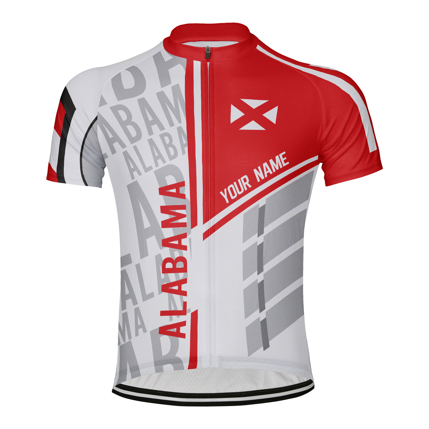 Customized Alabama Men's Cycling Jersey Short Sleeve