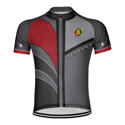 Customized Alabama Men's Cycling Jersey Short Sleeve