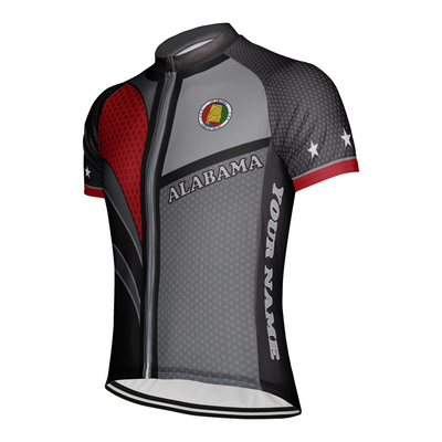 Customized Alabama Men's Cycling Jersey Short Sleeve