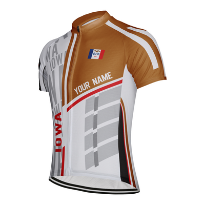 Personalized Iowa Men's Cycling Jersey Short Sleeve