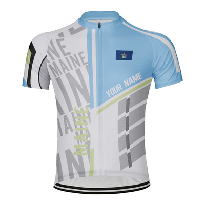Personalized Maine Men's Cycling Jersey Short Sleeve