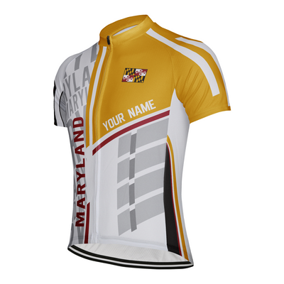 Customized Men's Maryland Short Sleeve Cycling Jersey