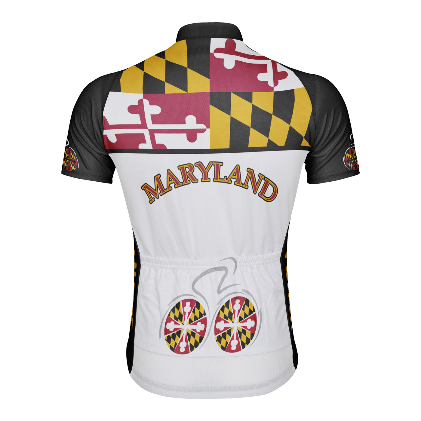 Customized Men's Maryland Short Sleeve Cycling Jersey