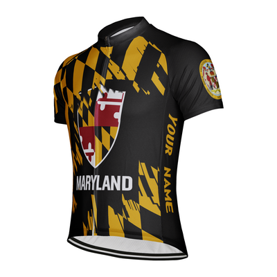 Customized Men's Maryland Short Sleeve Cycling Jersey