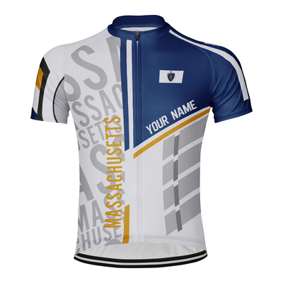 Customized Massachusetts Men's Cycling Jersey Short Sleeve
