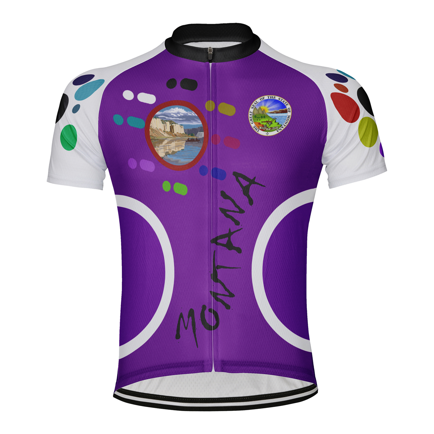 Customized Montana Men's Short Sleeve Cycling Jersey