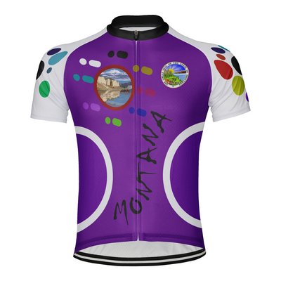 Customized Montana Men's Short Sleeve Cycling Jersey