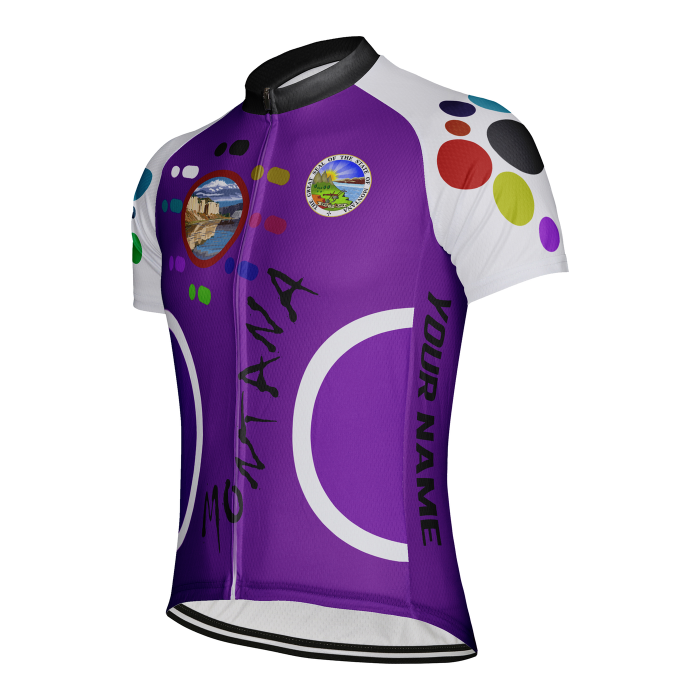 Customized Montana Men's Short Sleeve Cycling Jersey