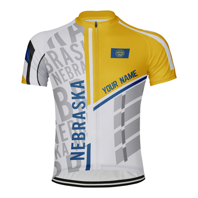 Customized Nebraska Men's Short Sleeve Cycling Jersey