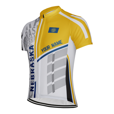 Customized Nebraska Men's Short Sleeve Cycling Jersey