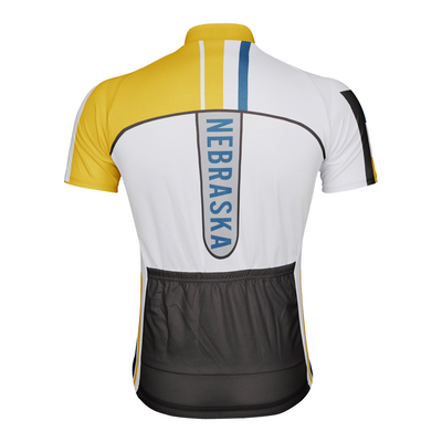 Customized Nebraska Men's Short Sleeve Cycling Jersey