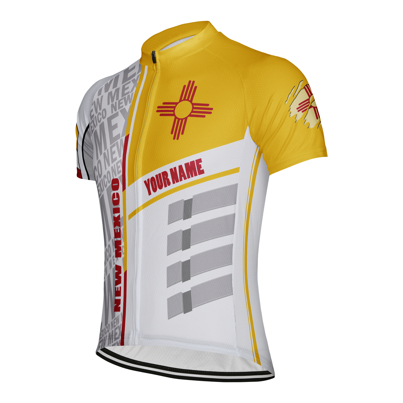 Customized New Mexico Men's Short Sleeve Cycling Jersey