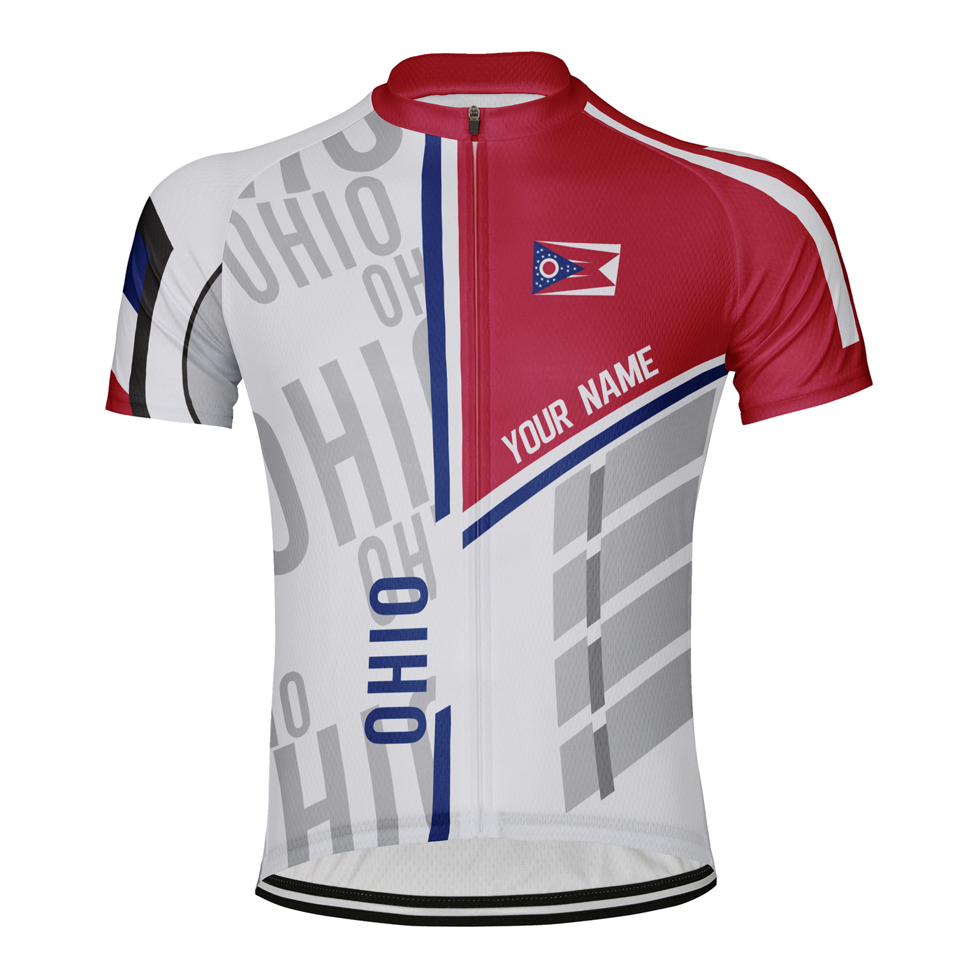 Customized Ohio Men's Short Sleeve Cycling Jersey