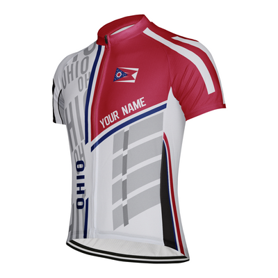 Customized Ohio Men's Short Sleeve Cycling Jersey