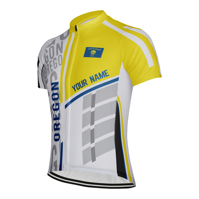Custom Oregon Men's Short Sleeve Cycling Jersey