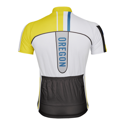 Custom Oregon Men's Short Sleeve Cycling Jersey