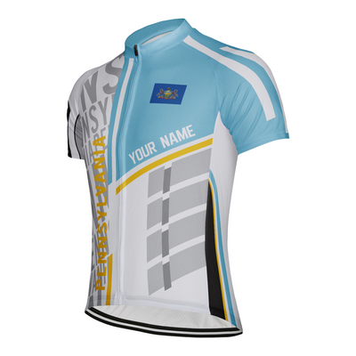 Customized Pennsylvania Men's Short Sleeve Cycling Jersey