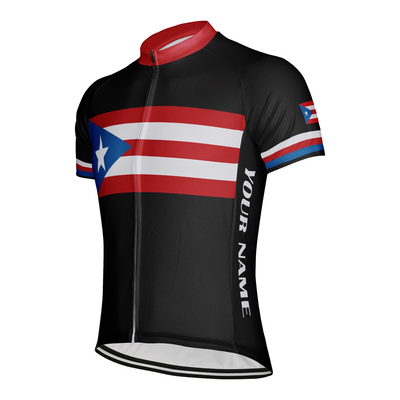 Customized Men's Puerto Rico Short Sleeve Cycling Jersey